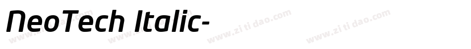 NeoTech Italic字体转换